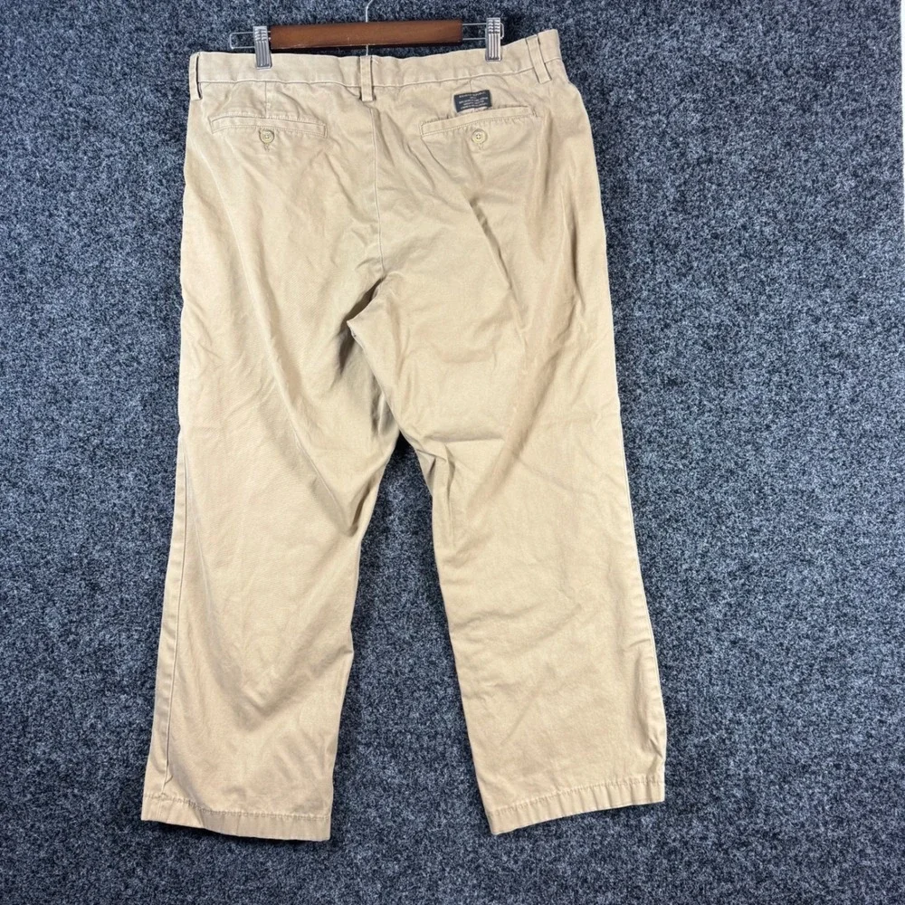 Banana Republic Gavin Chino Pants Mens 36x30 Khaki Tan Cotton Straight Leg